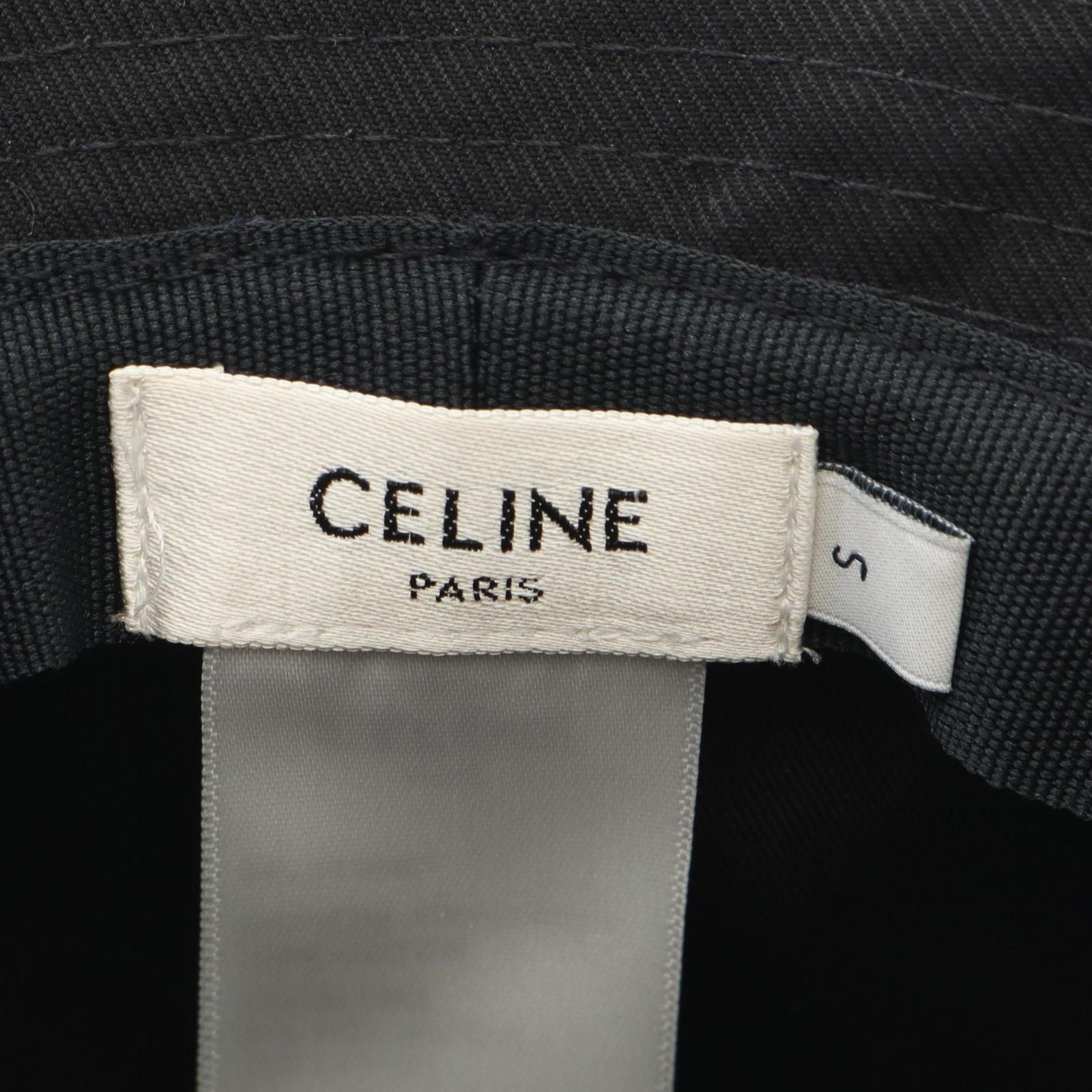 Celine Hat Logo Print Bucket — view 4