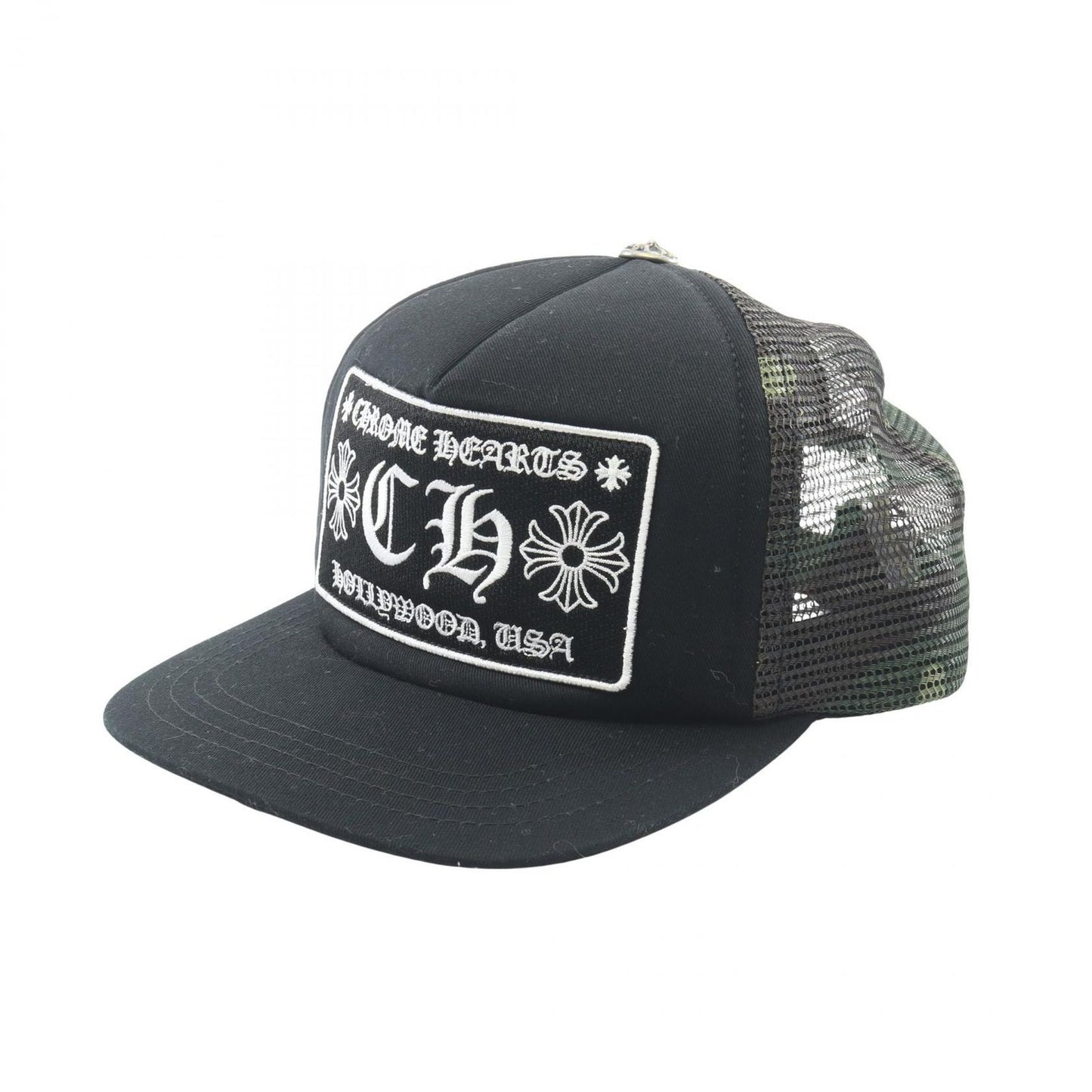 Chrome Hearts Cap Truck Khaki Cap CH Plus Hollywood Camouflage Mesh