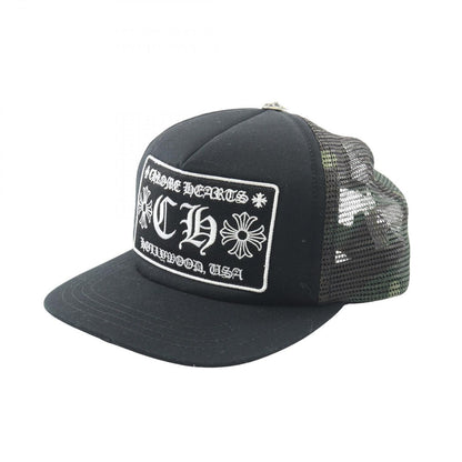 Chrome Hearts Cap Truck Khaki Cap CH Plus Hollywood Camouflage Mesh