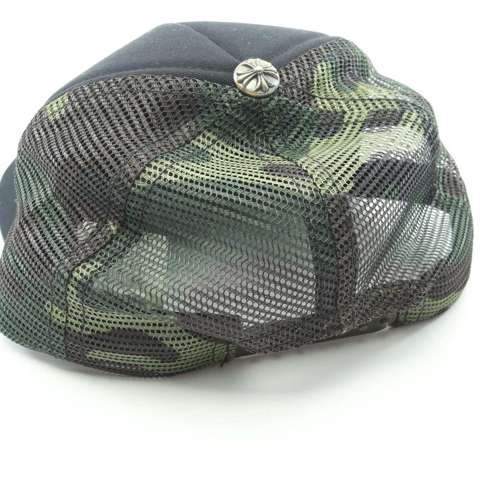 Chrome Hearts Cap Truck Khaki Cap CH Plus Hollywood Camouflage Mesh — view 9