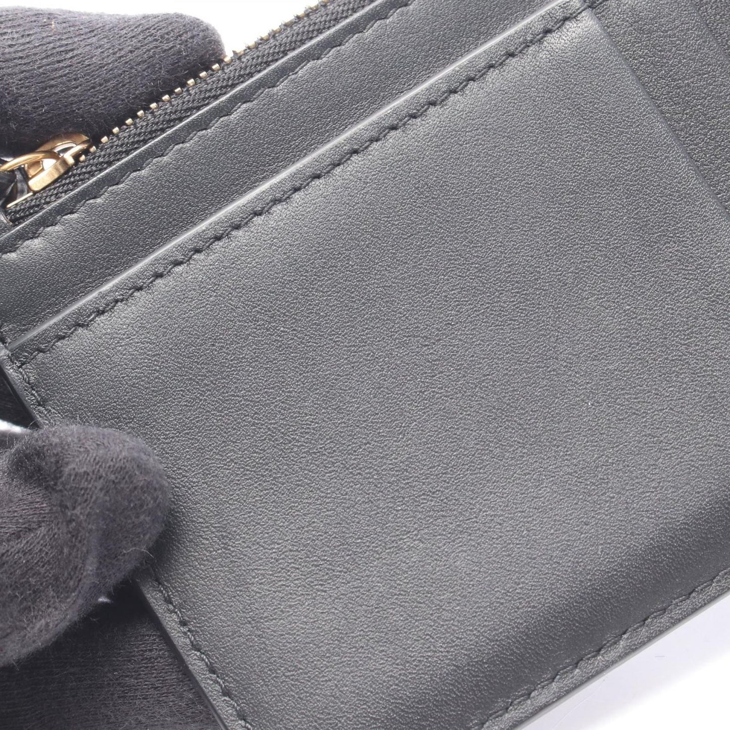 Balenciaga Coin Case Neo Classic Long & Card Holder Black Leather — view 5