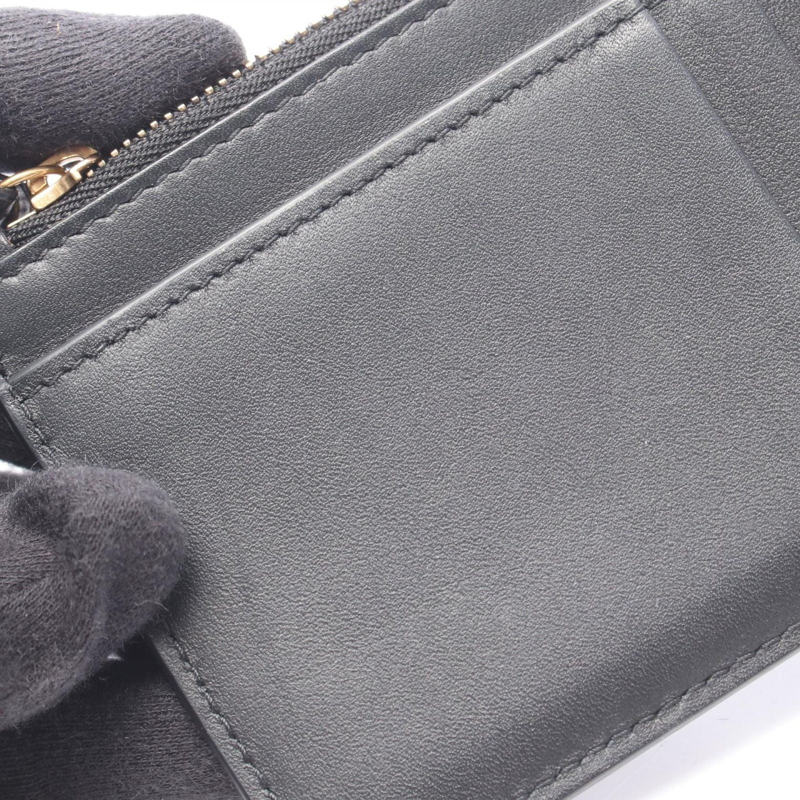 Balenciaga Coin Case Neo Classic Long & Card Holder Black Leather — view 5