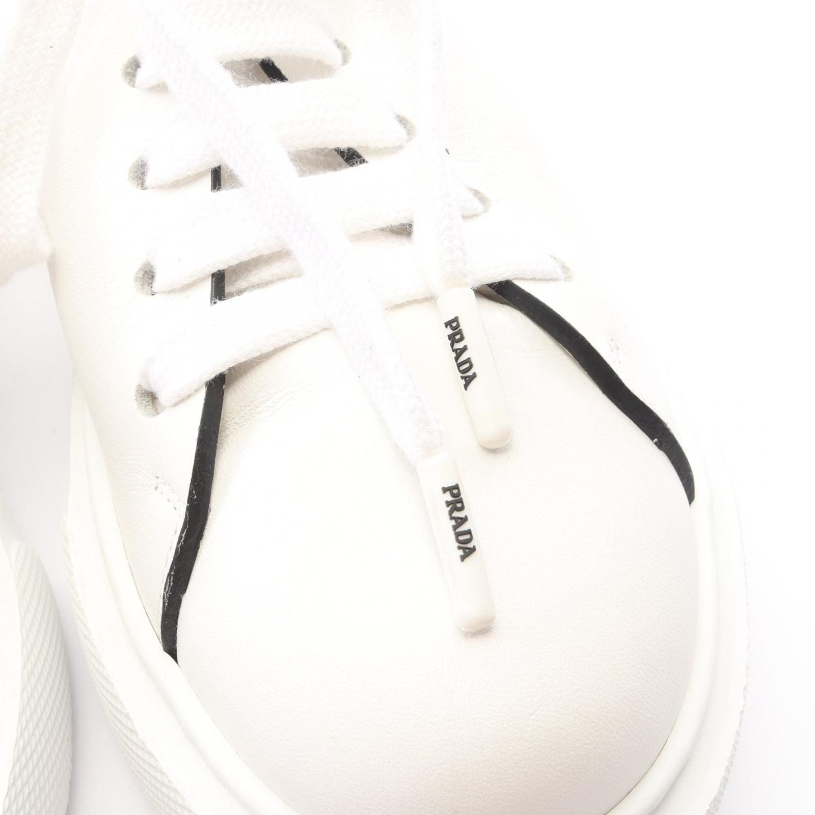 Prada Sneakers Platform White Leather — view 9