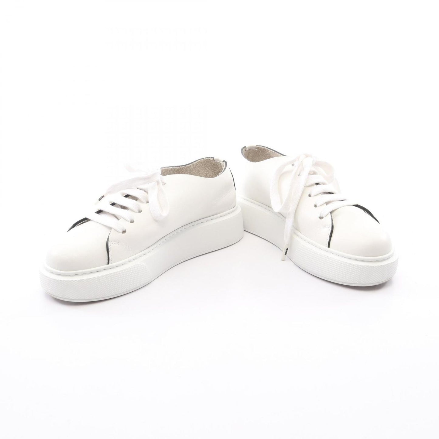Prada Sneakers Platform White Leather — view 3