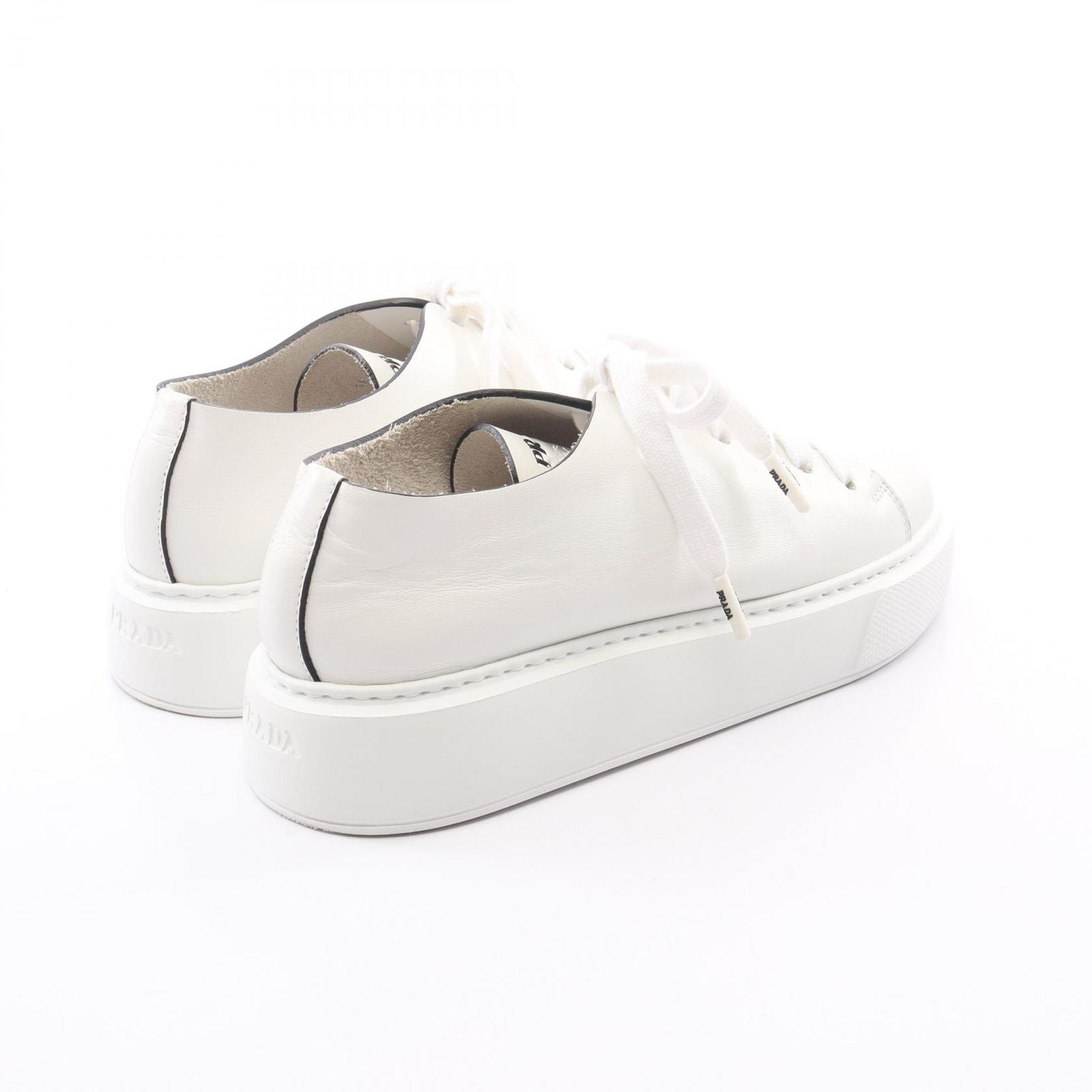 Prada Sneakers Platform White Leather — view 2