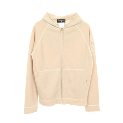 Chanel Hoodie CC Logo Lame Cashmere Knit