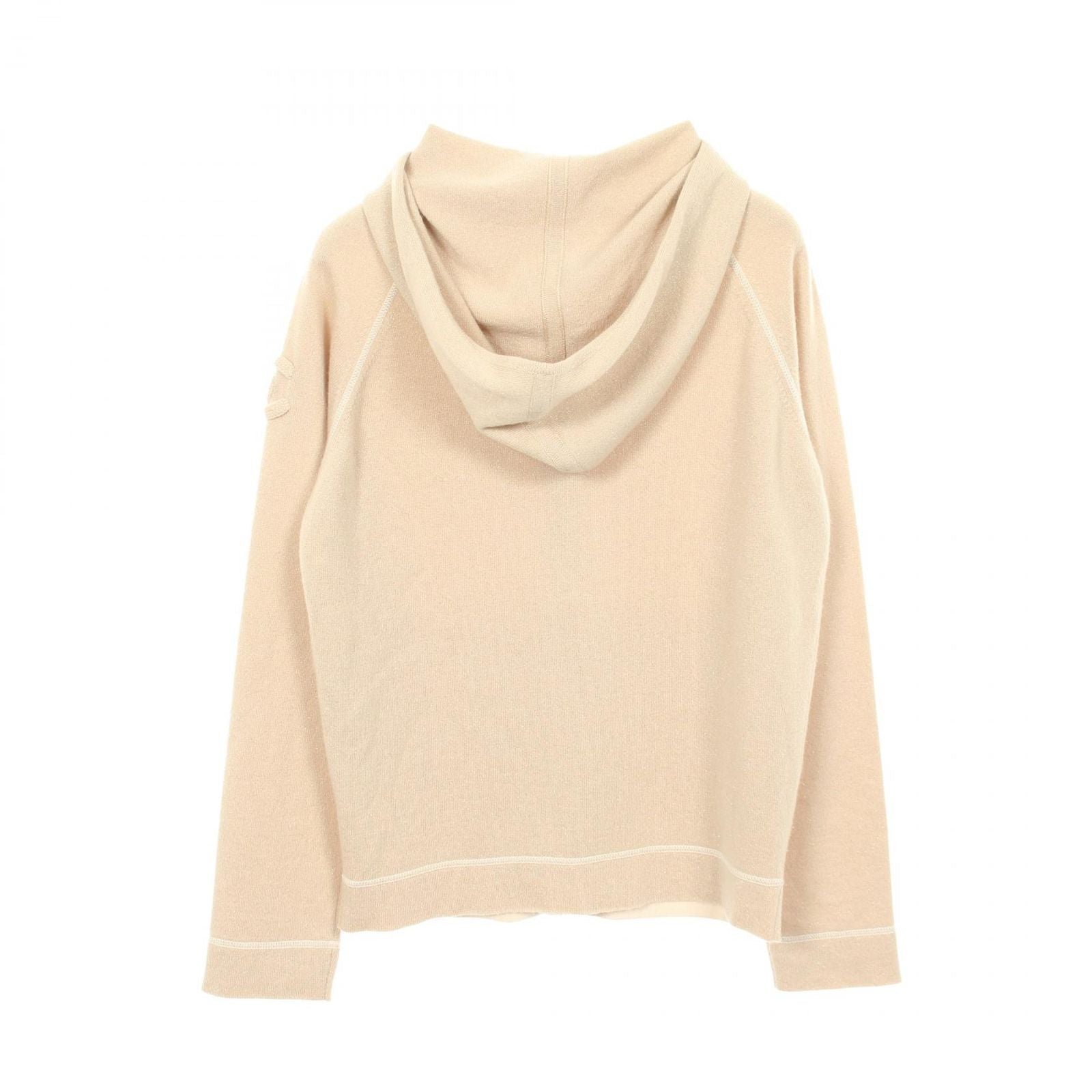 Chanel Hoodie CC Logo Lame Cashmere Knit — view 2