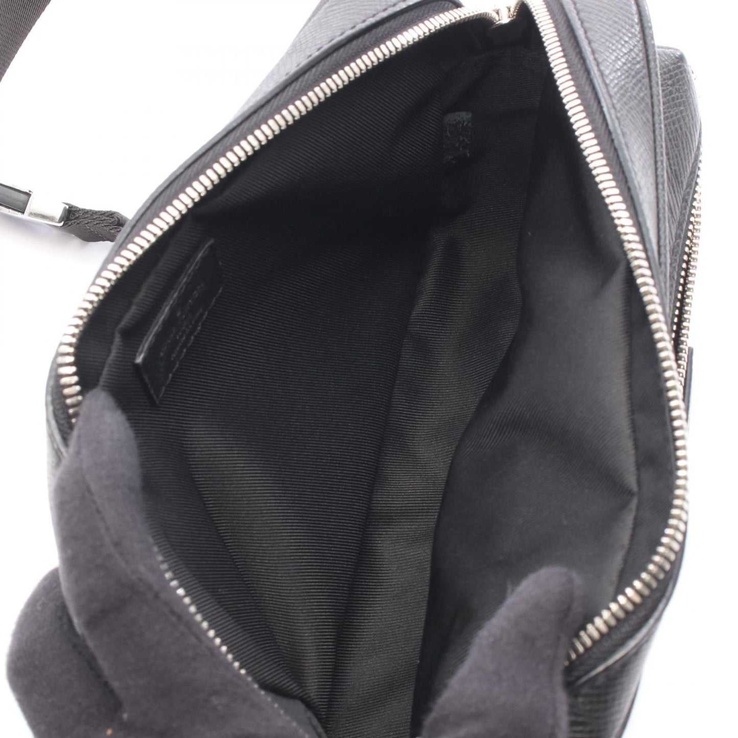 Louis Vuitton Waist Bag Outdoor Noir Canvas Leather — view 3