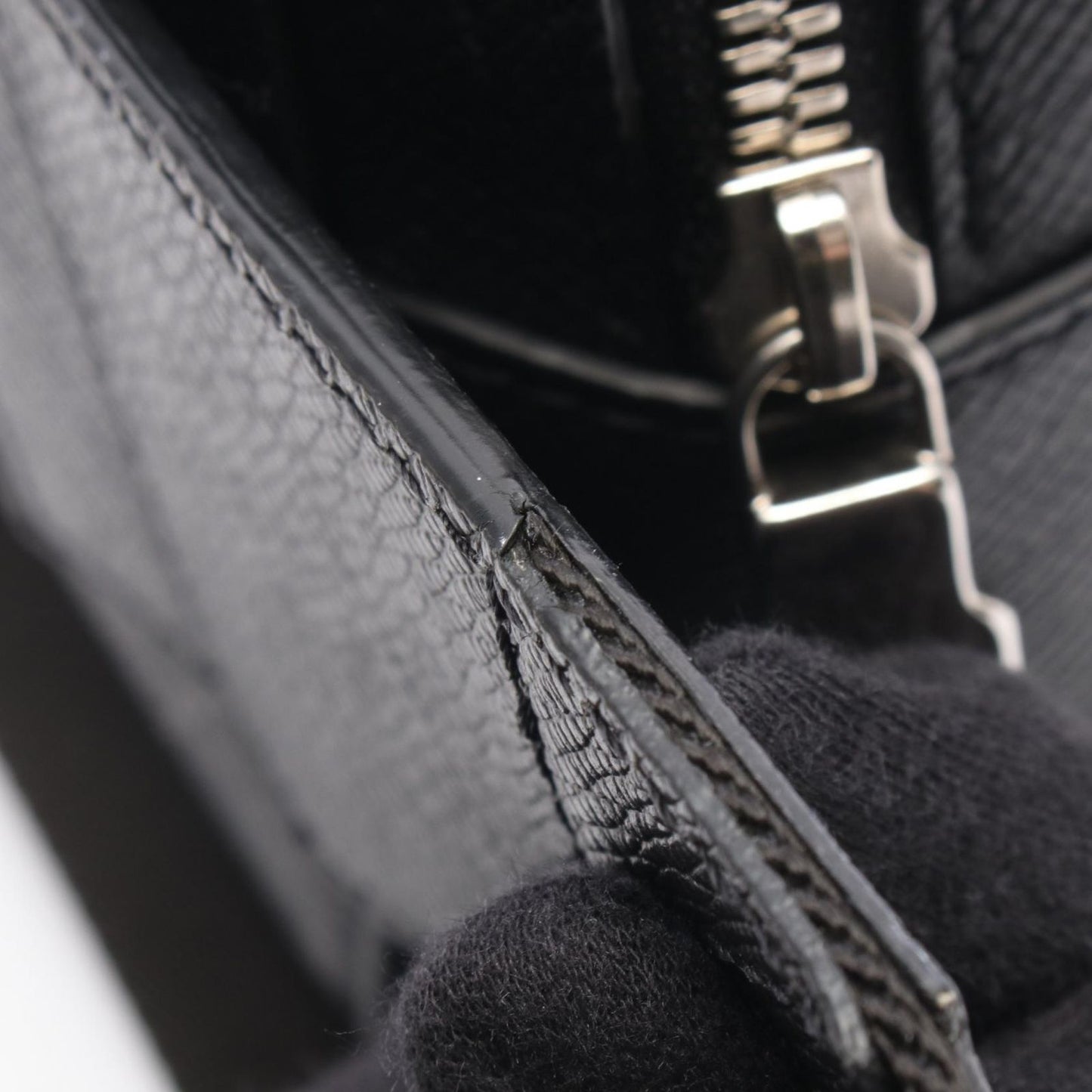 Louis Vuitton Waist Bag Outdoor Noir Canvas Leather — view 7