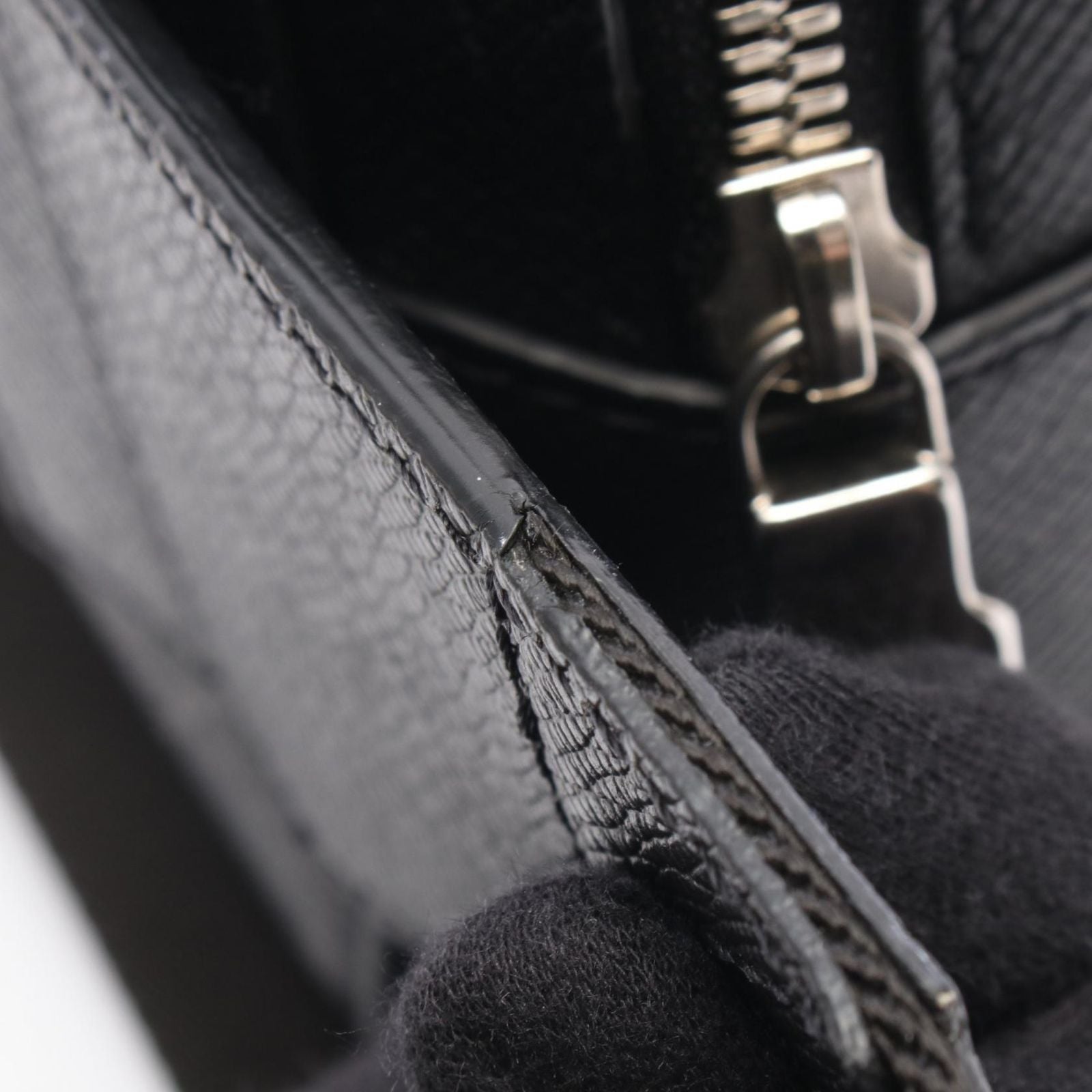 Louis Vuitton Waist Bag Outdoor Noir Canvas Leather — view 7