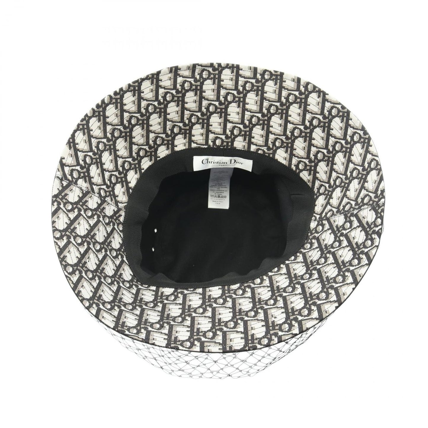 Dior Hat Teddy-d Bob Hat Tulle Bucket — view 3