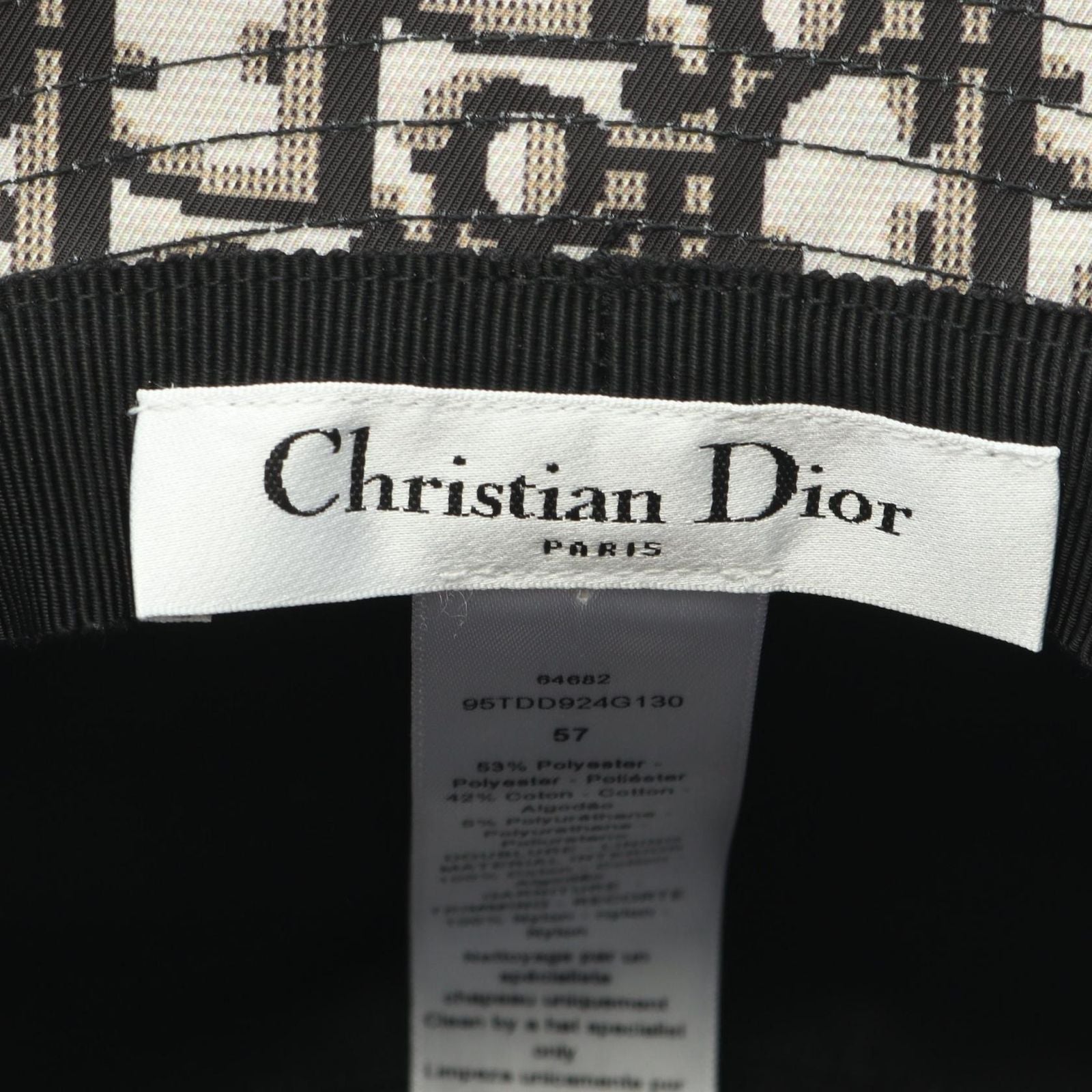 Dior Hat Teddy-d Bob Hat Tulle Bucket — view 4