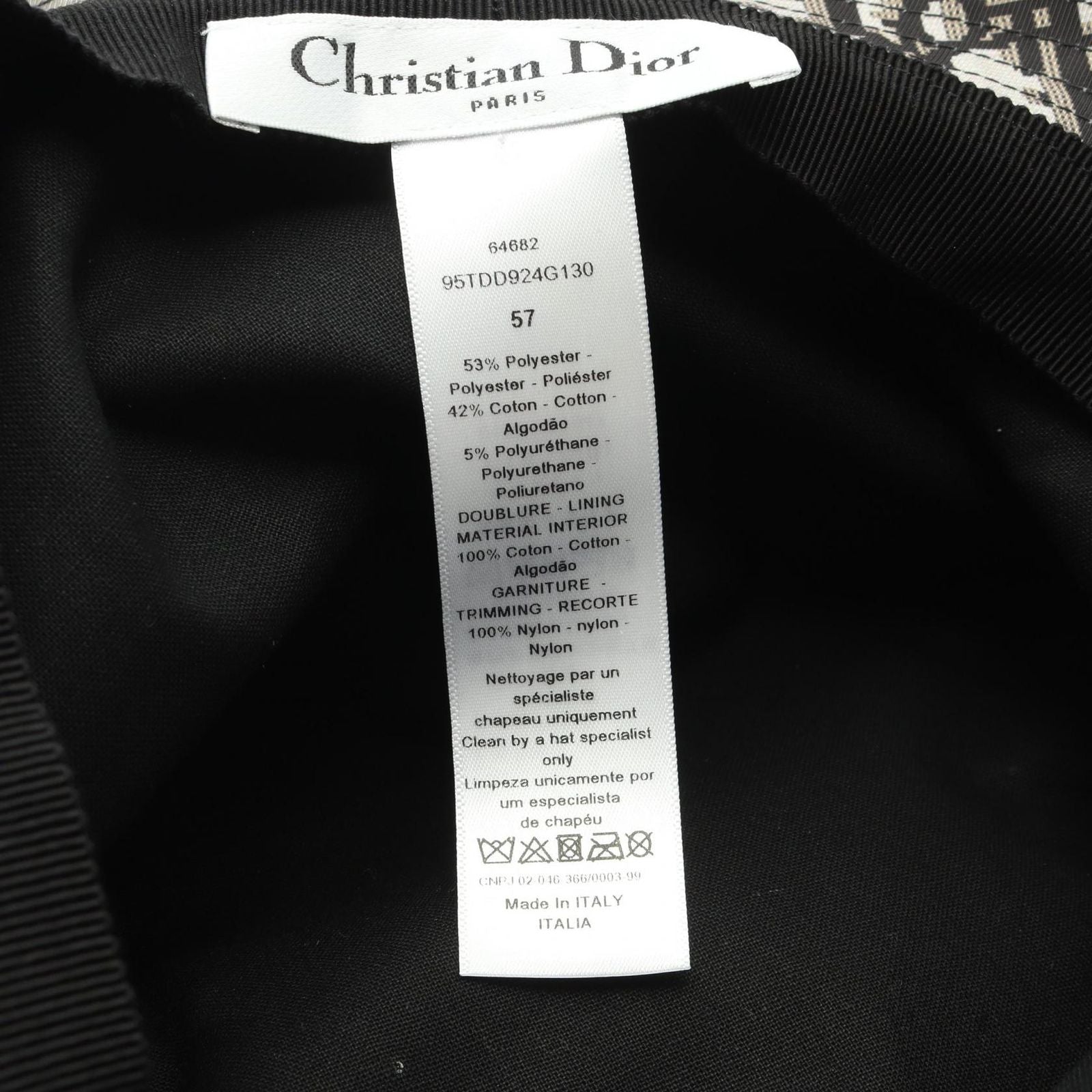 Dior Hat Teddy-d Bob Hat Tulle Bucket — view 5