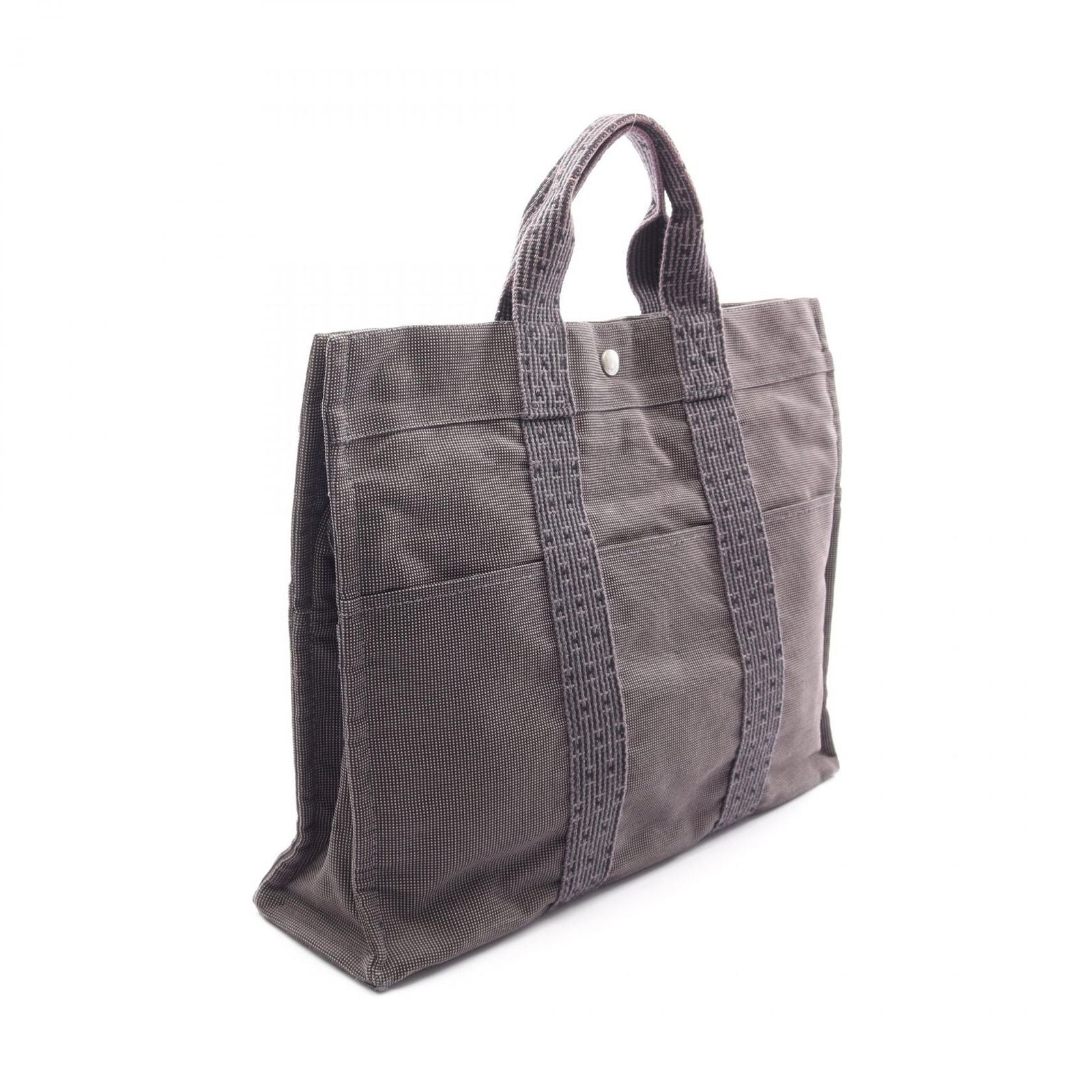 Hermes Tote Her Line Gray Canvas — view 2