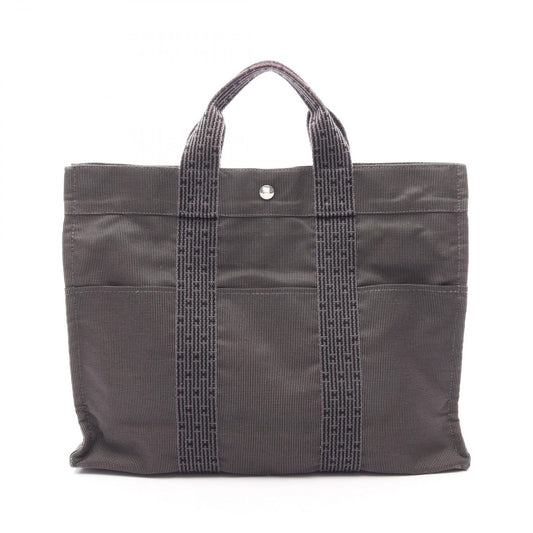 Hermes Tote Her Line Gray Canvas