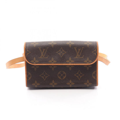 Louis Vuitton Waist Bag Pochette with Florentine Bouton Pression Canvas Leather