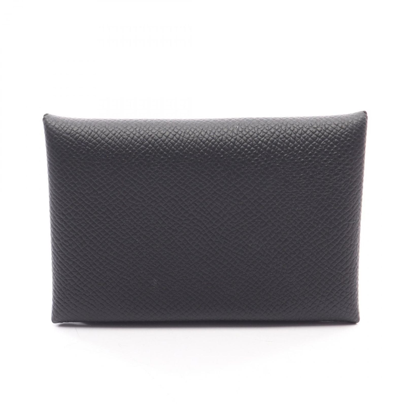 Hermes Coin Case Calvi Black Leather Calf