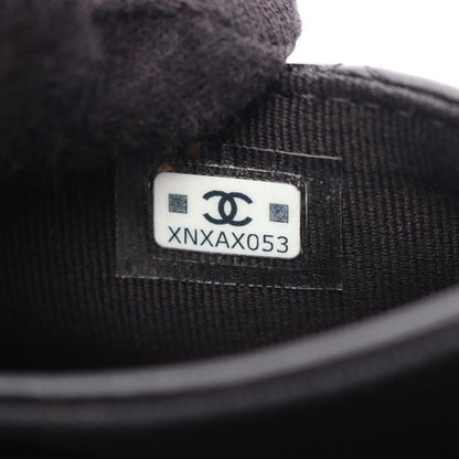 Chanel Card Case Quilted Black Lambskin — view 5