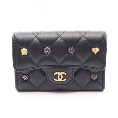 Chanel Card Case Quilted Black Lambskin