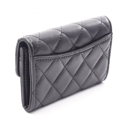 Chanel Card Case Quilted Black Lambskin — view 2