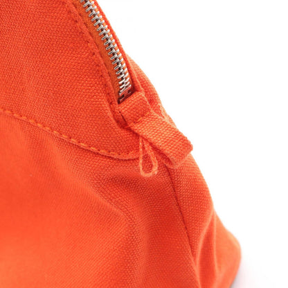 Hermes Pouch Bolide Orange Canvas Leather — view 5