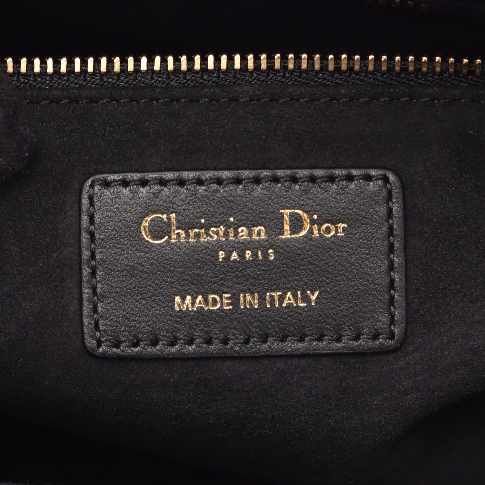 Dior Handbag Lady Dior Cannage 2-Way Black Leather Tote — view 4
