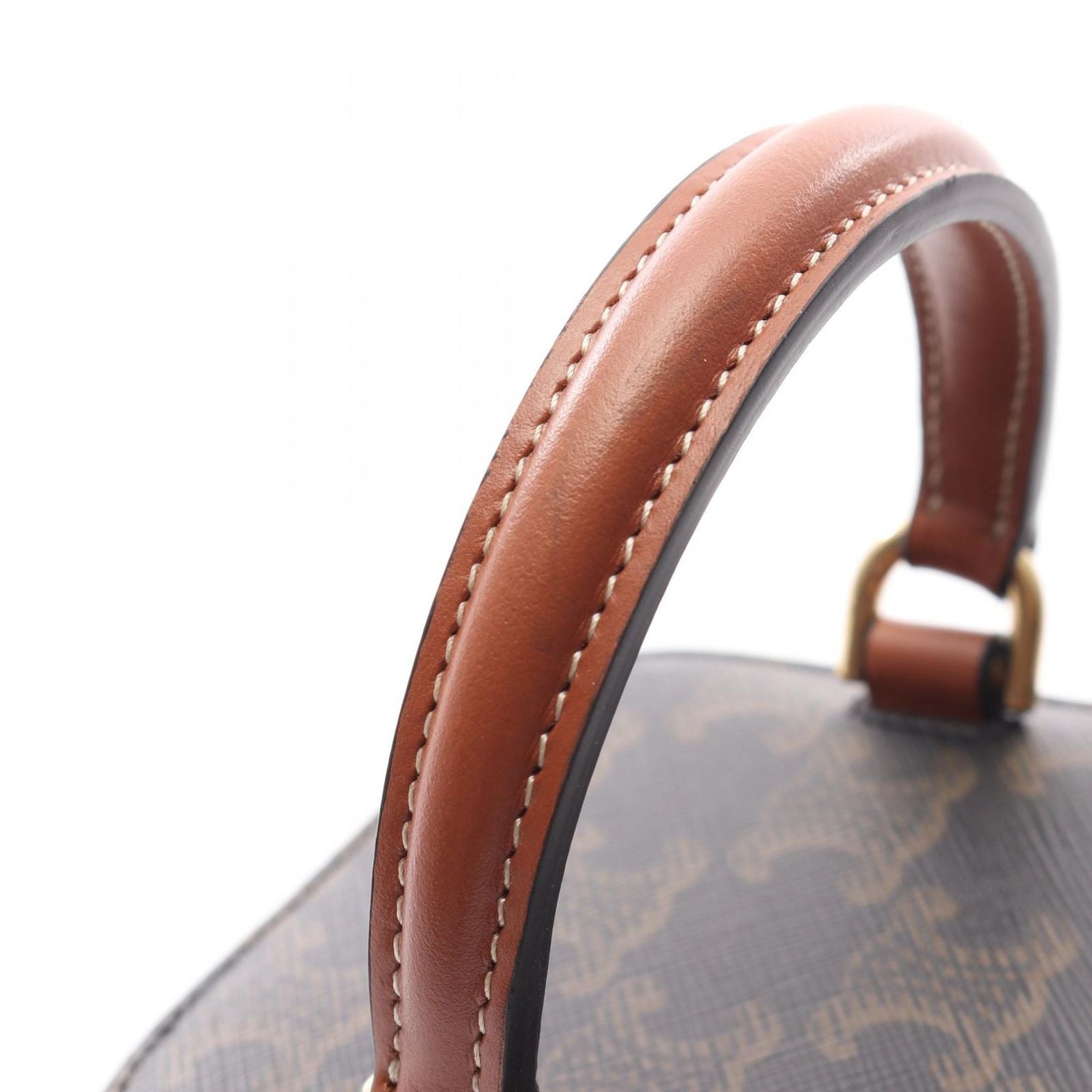 Celine Handbag Trio Vanity 2-Way Shoulder Black Brown Canvas Leather — view 6