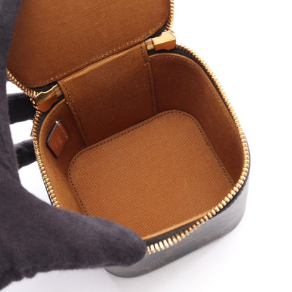 Celine Handbag Trio Vanity 2-Way Shoulder Black Brown Canvas Leather — view 3