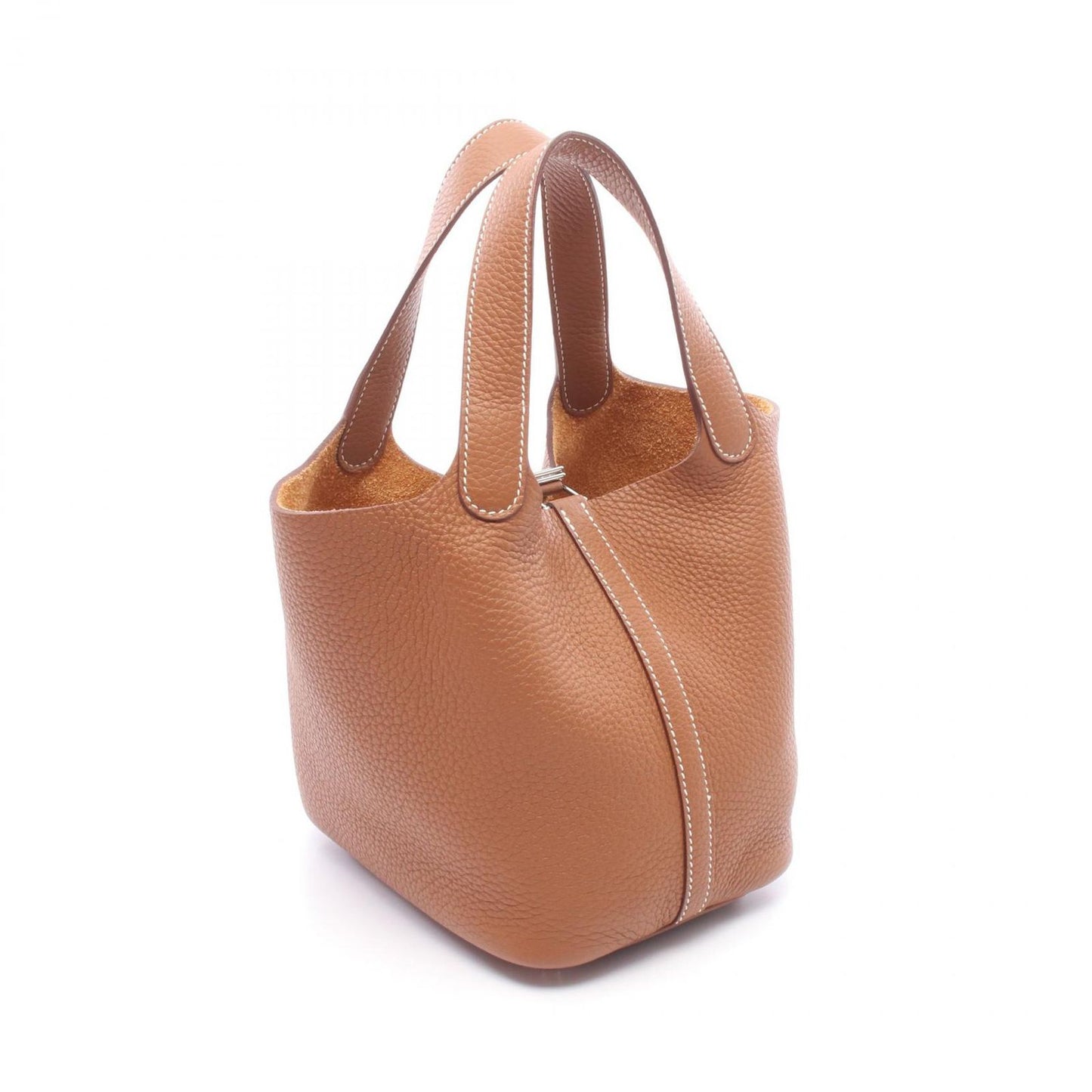 Hermes Handbag Picotin Lock PM Gold Leather — view 2