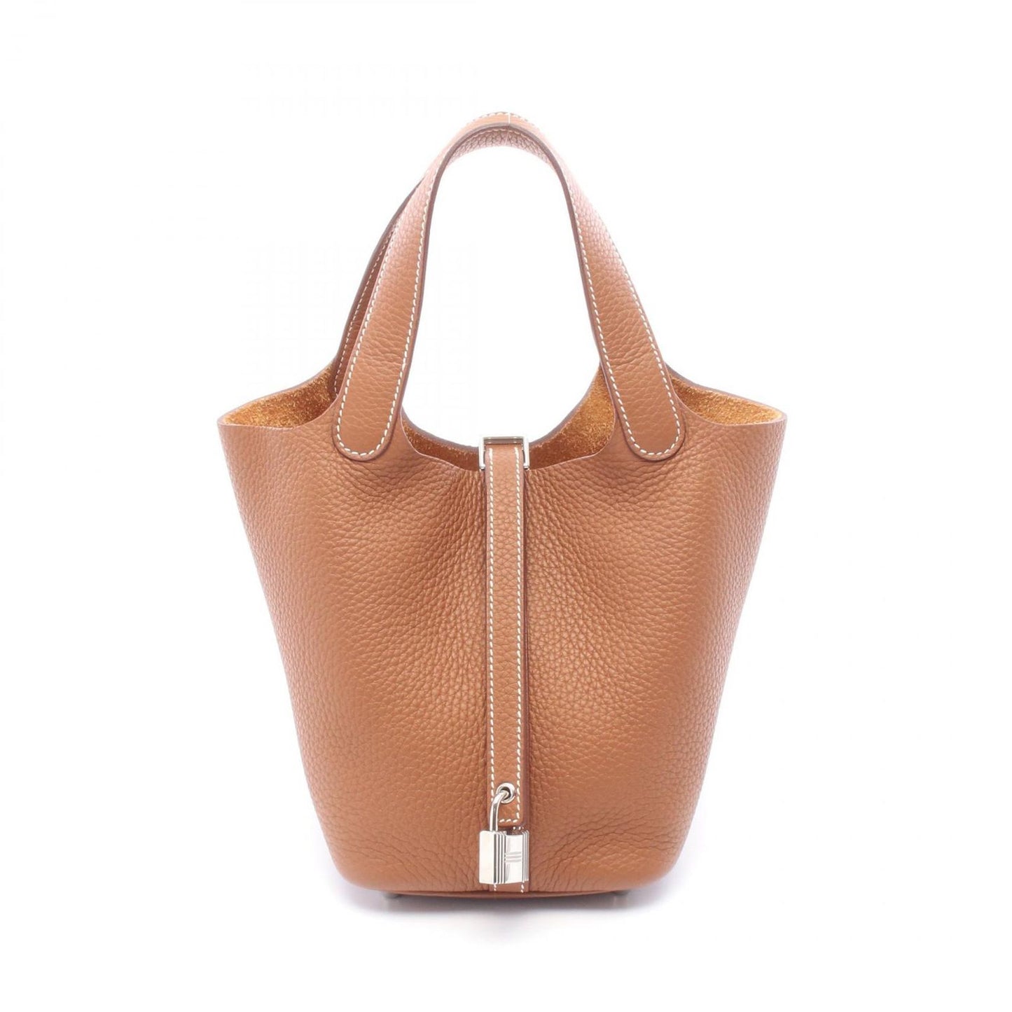 Hermes Handbag Picotin Lock PM Gold Leather