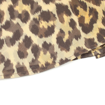 Dior Bee Embroidery Leopard Sheath Long Sleeve Silk Shirt — view 5