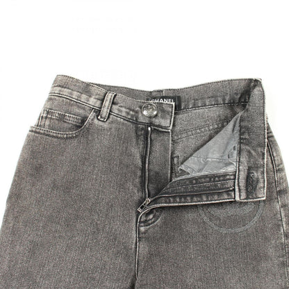 Chanel Denim Pants CC Logo Cotton — view 6