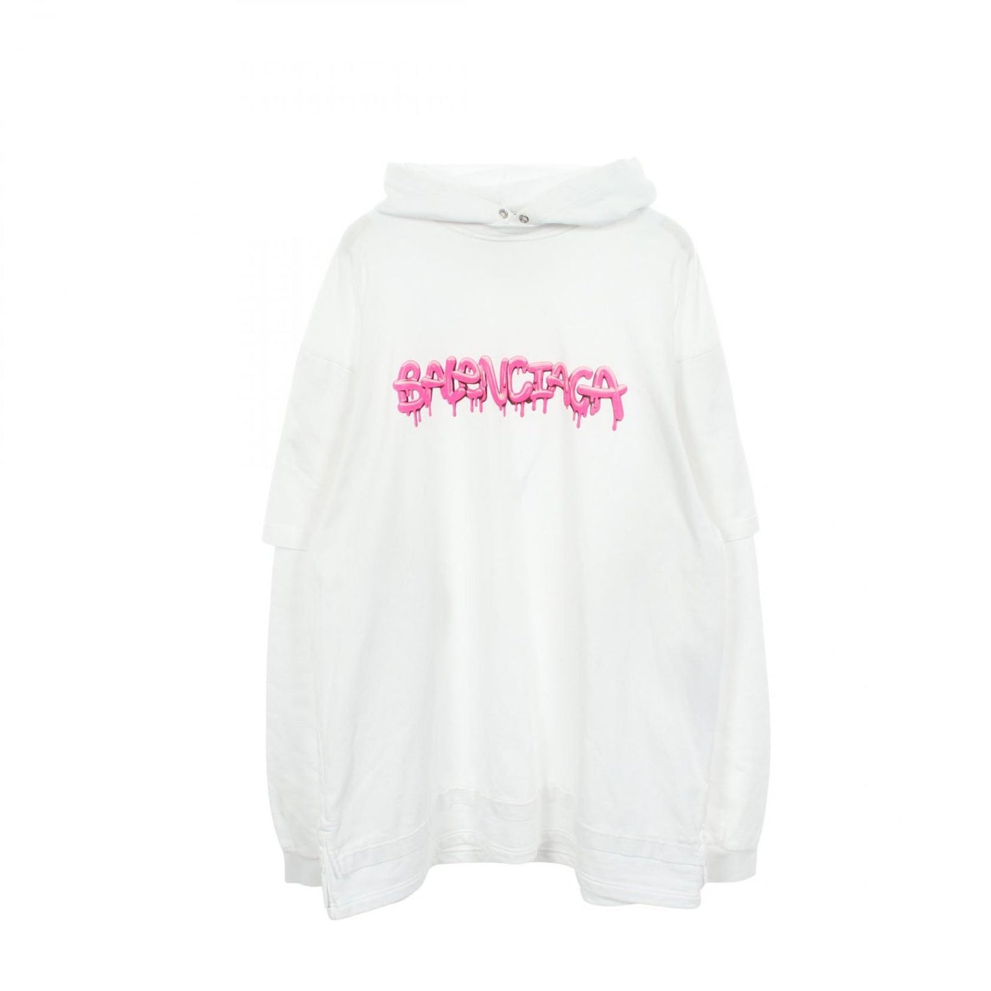 Balenciaga Hoodie Graphic Logo Layered