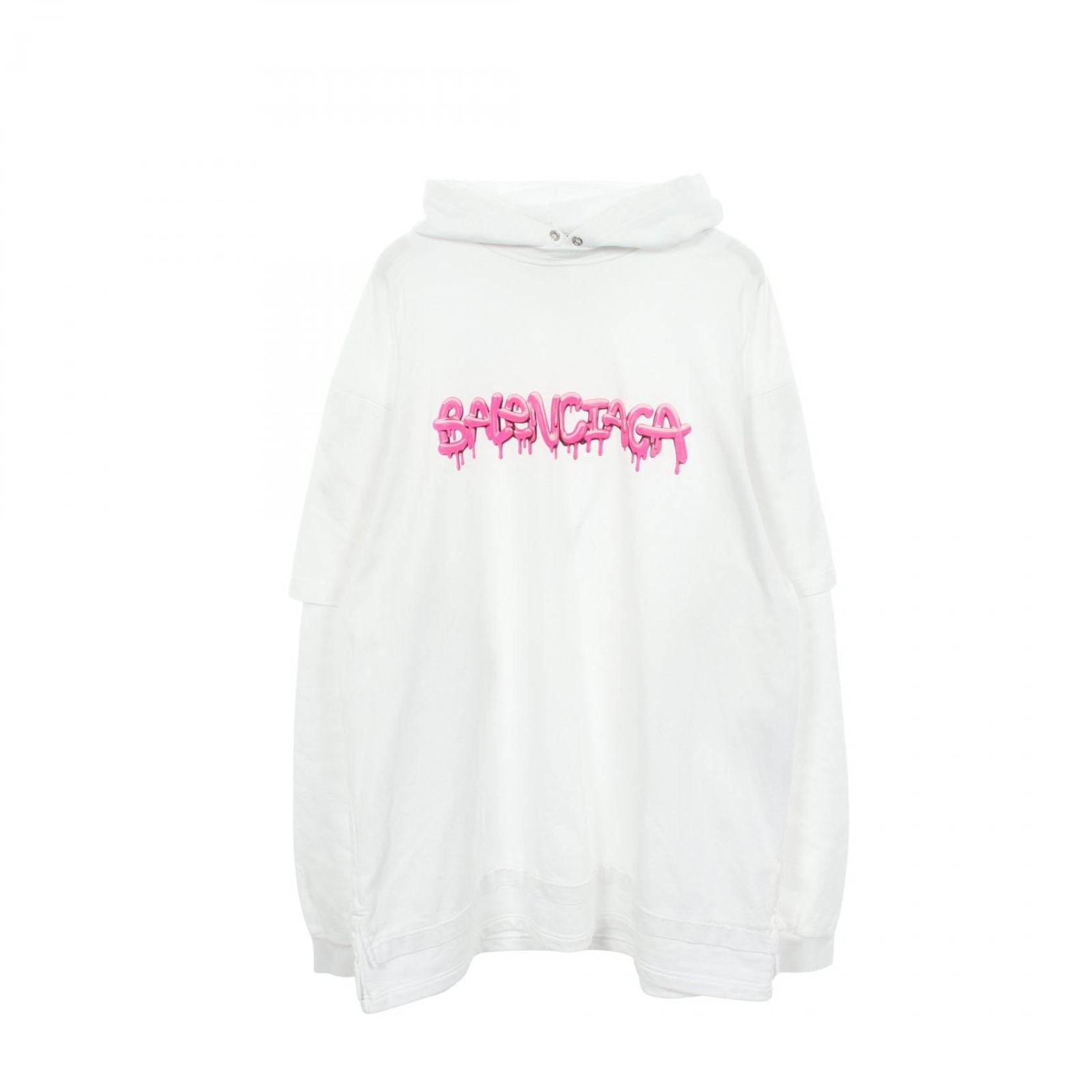 Balenciaga Hoodie Graphic Logo Layered