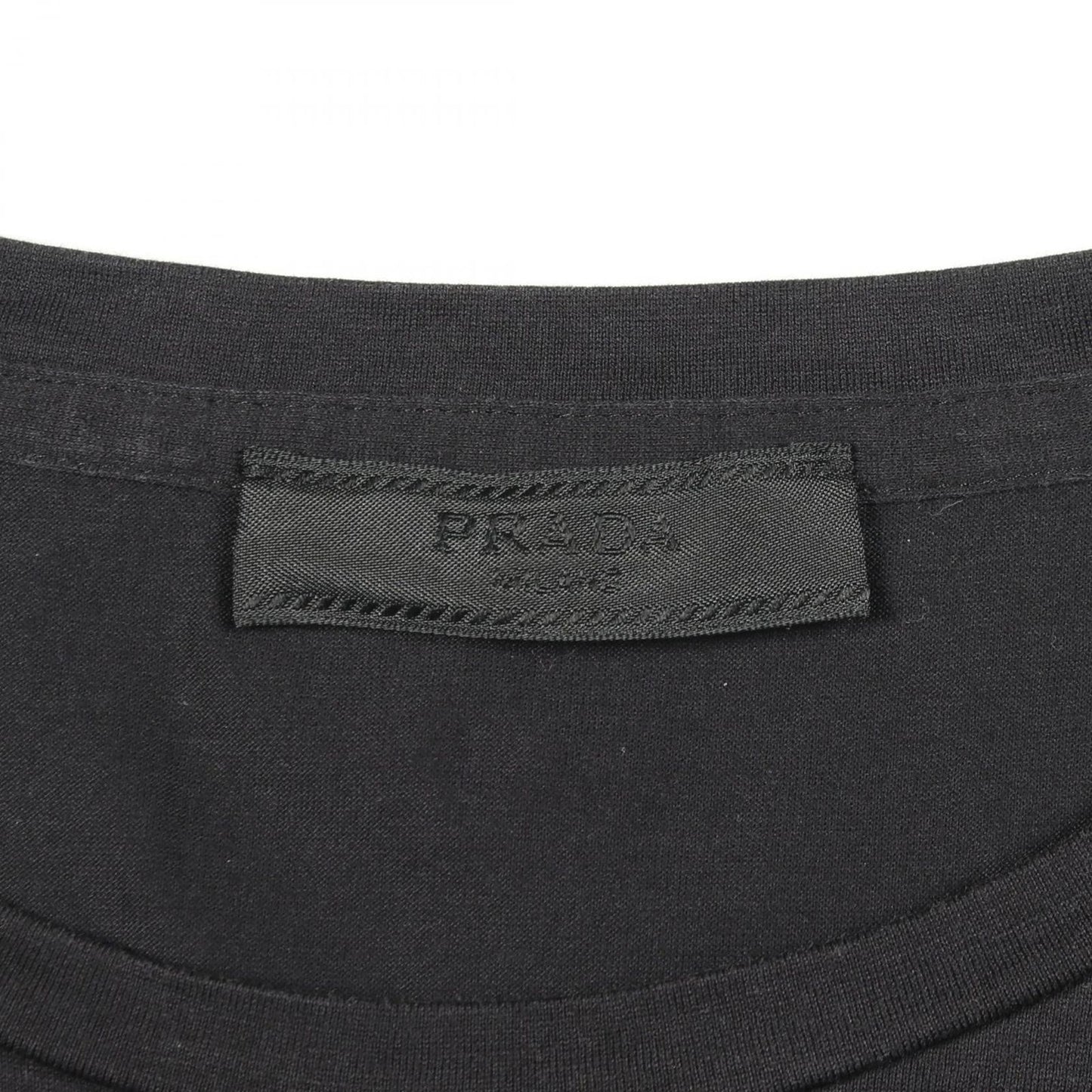 Prada Short Sleeve T-Shirt Logo Print Cotton — view 3