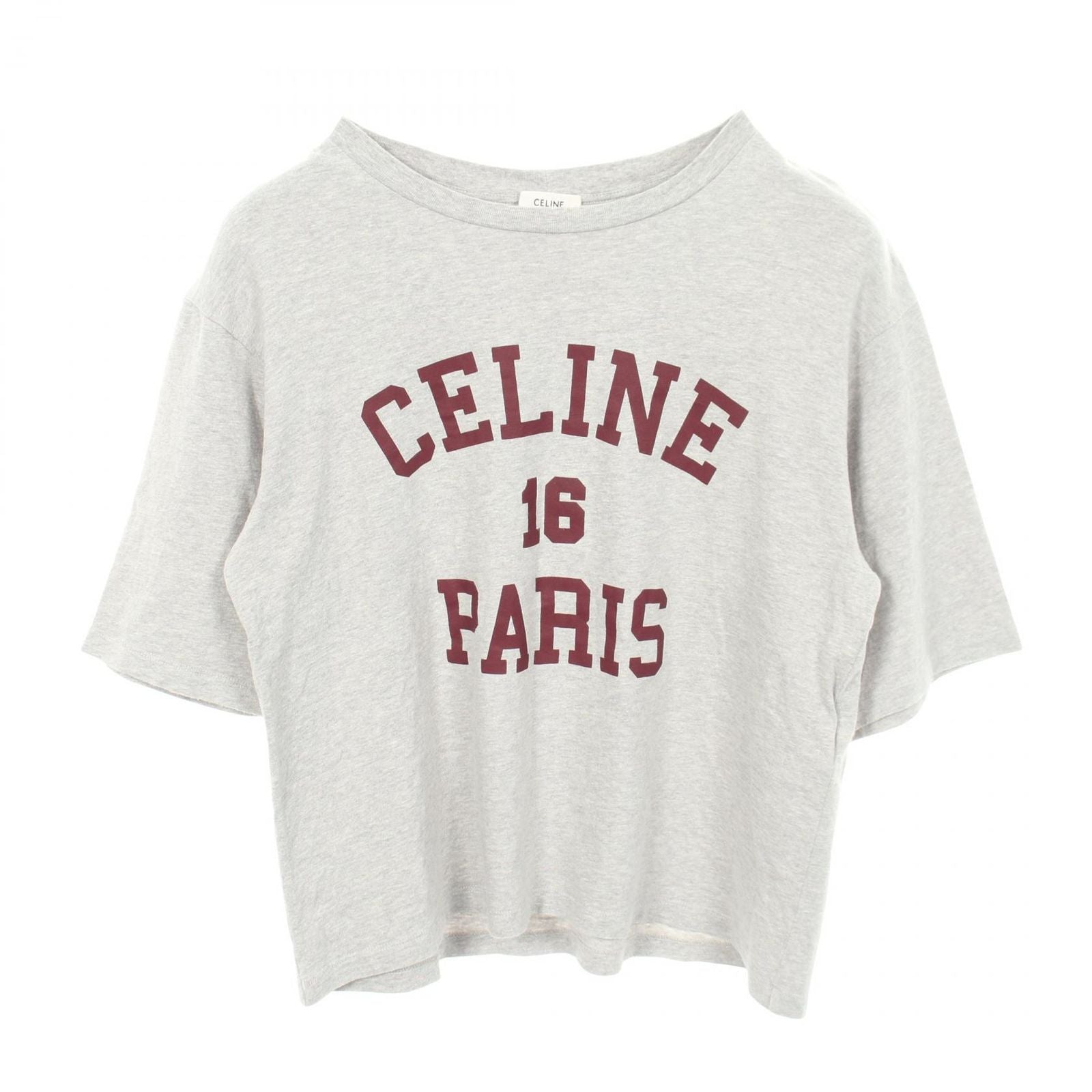 Celine Short Sleeve T-Shirt Logo Print Cotton