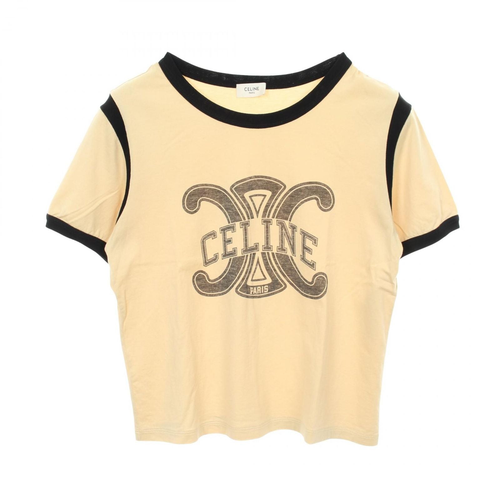 Celine Short Sleeve T-Shirt Trio Logo Cotton
