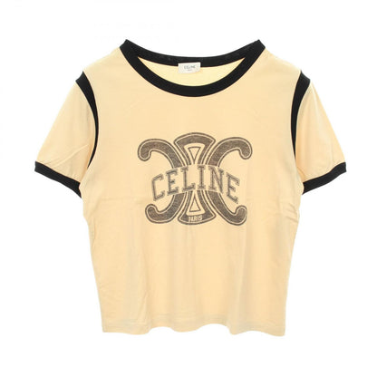Celine Short Sleeve T-Shirt Trio Logo Cotton