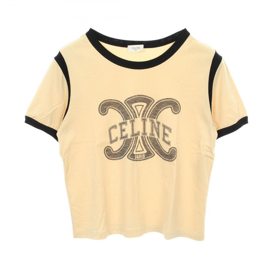 Celine Short Sleeve T-Shirt Trio Logo Cotton