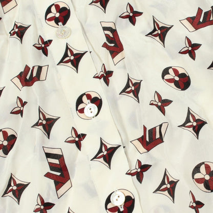 Louis Vuitton Monogram All Over Pattern Long Sleeve Nmv Silk Shirt — view 5