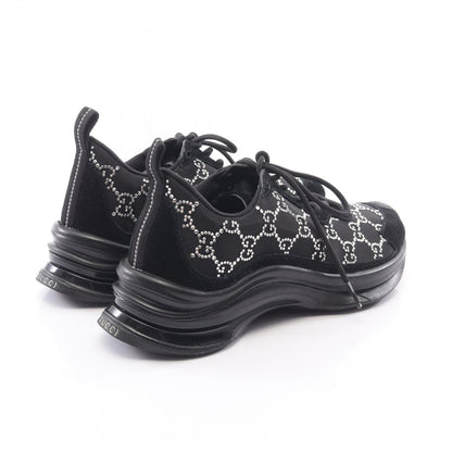 Gucci Sneakers Run GG Pattern Rhinestone Suede — view 2