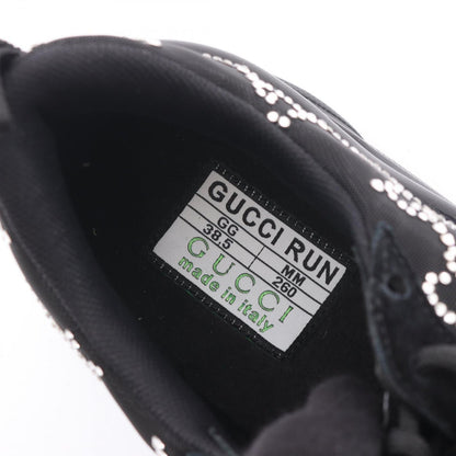 Gucci Sneakers Run GG Pattern Rhinestone Suede — view 5