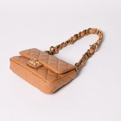 Chanel Quilted 20 Chain Bag Base CC Logo Shiny Lambskin — view 4