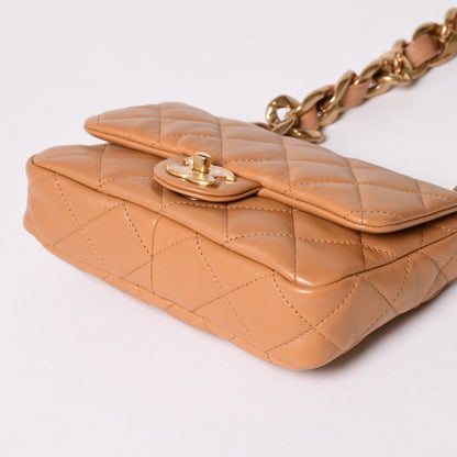 Chanel Quilted 20 Chain Bag Base CC Logo Shiny Lambskin — view 5