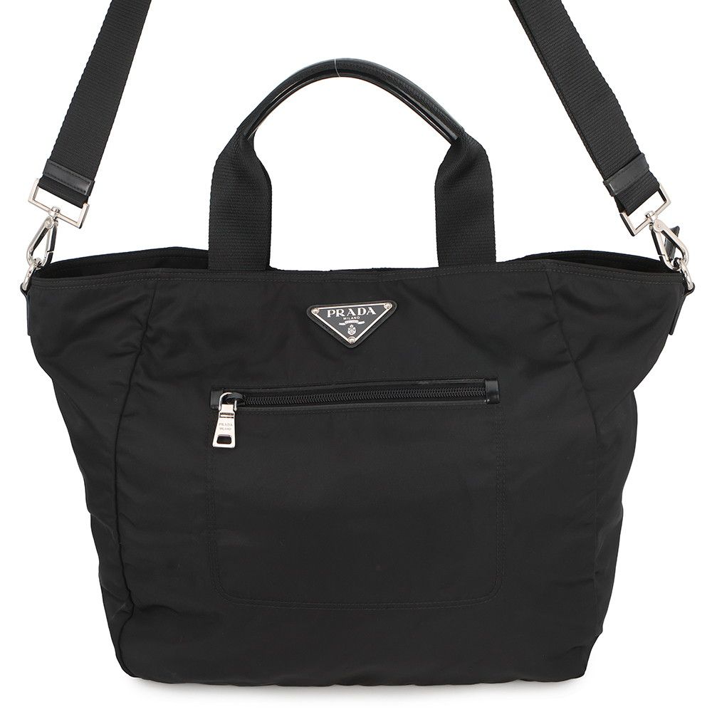 Prada Tote Nylon 2-Way Black