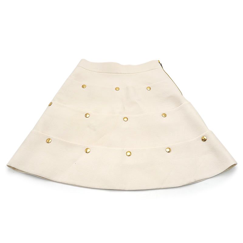 Louis Vuitton Tiered Skirt 34 White — view 3
