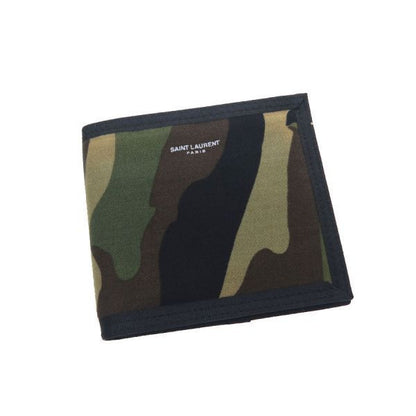Saint Laurent Paris Bifold Bill Camouflage Wallet