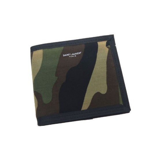 Saint Laurent Paris Bifold Bill Camouflage Wallet