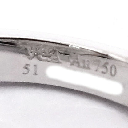 Van Cleef & Arpels 18k White Gold Vintage Alhambra Ring Guilloche — view 8