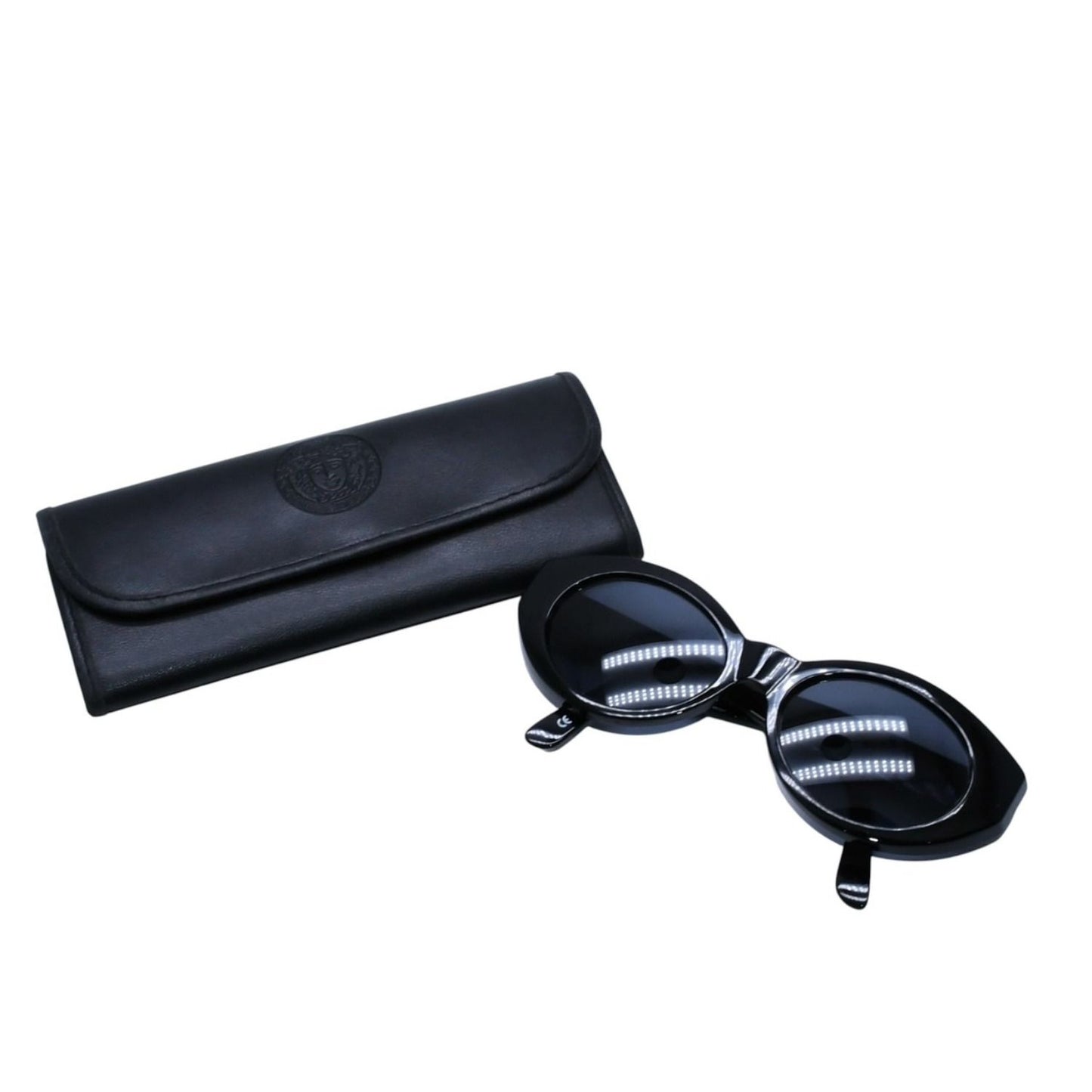 Versace Gianni Sunglasses Eyewear 480 852 Medusa Rhinestone Metal Acetate